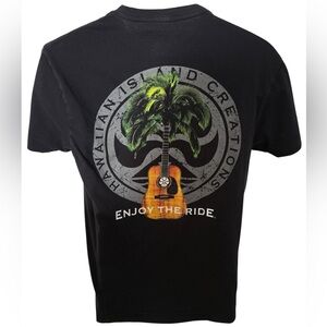 HIC Hawaiian Island Creations Guitar Tee Shirt Men M Medium